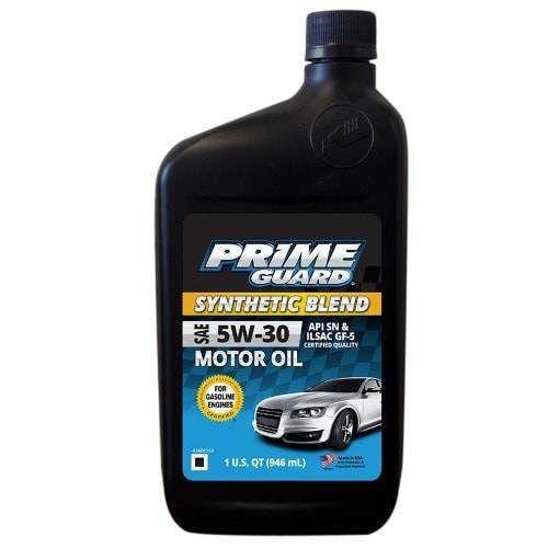 5w-30 Prime Guard Synthetic Blend Motor Oil 1L